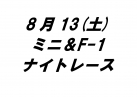 ミニ＆F-1ナイトレース