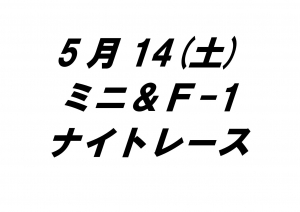 ミニ＆F-1ナイトレース
